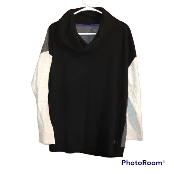 Calvin Klein Plus Size Woman’s Colorblock Cowl Neck Sweater Size 1XL - Picture 1 of 7